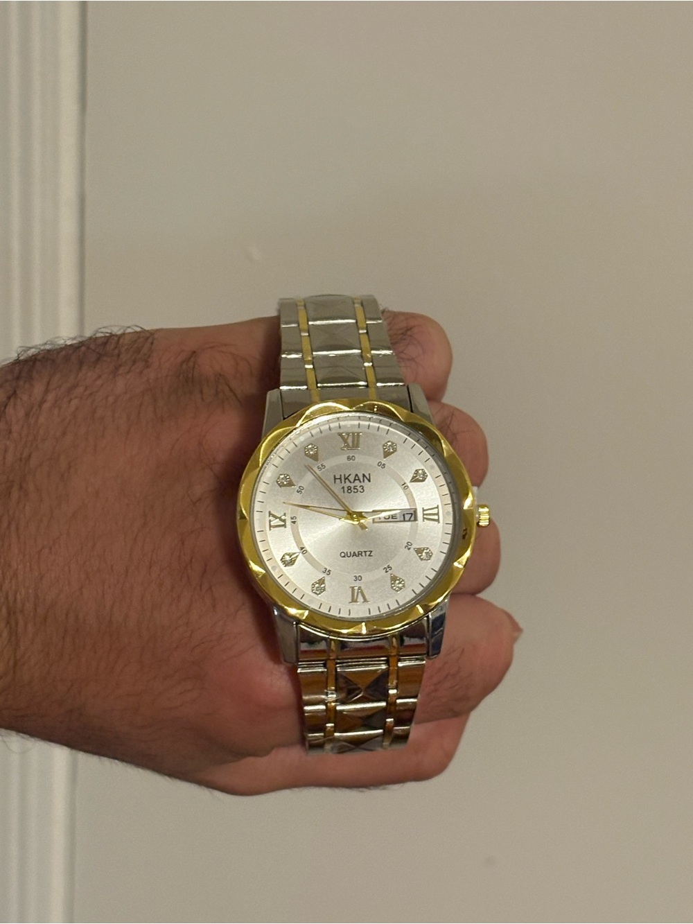 Two-Tone Men’s Quartz Dress Watch - Silver & Gold